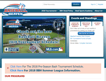 Tablet Screenshot of baseballheavenli.com